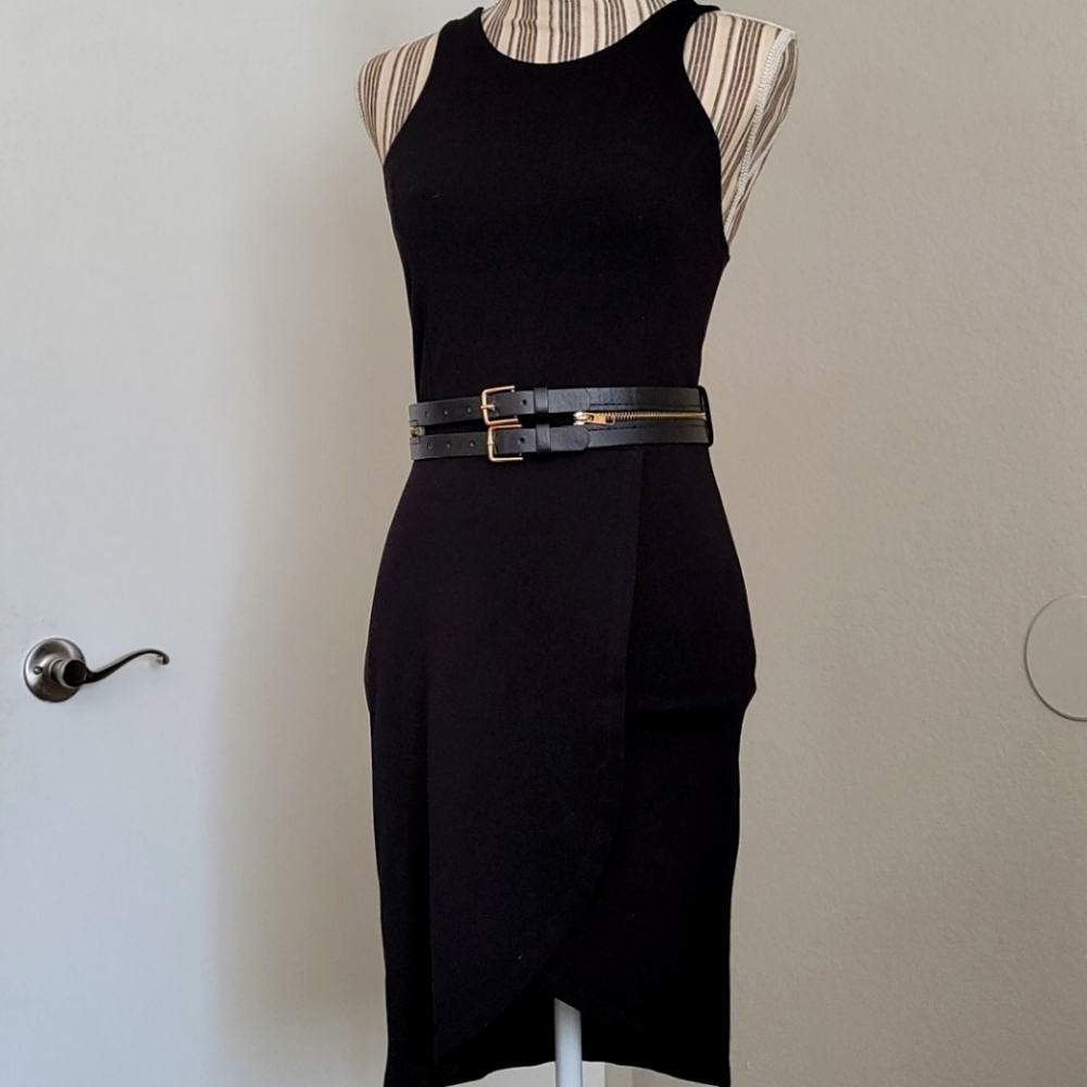 Foreign Exchange Black Mid Dress
